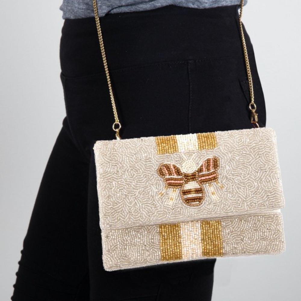 Bee Clutch - Ivory